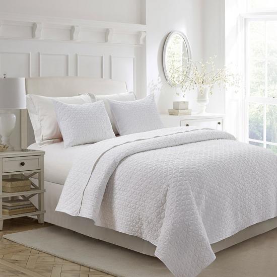 cxmirotex Enzyme Crinkle Bedspread Bijeli set popluna
