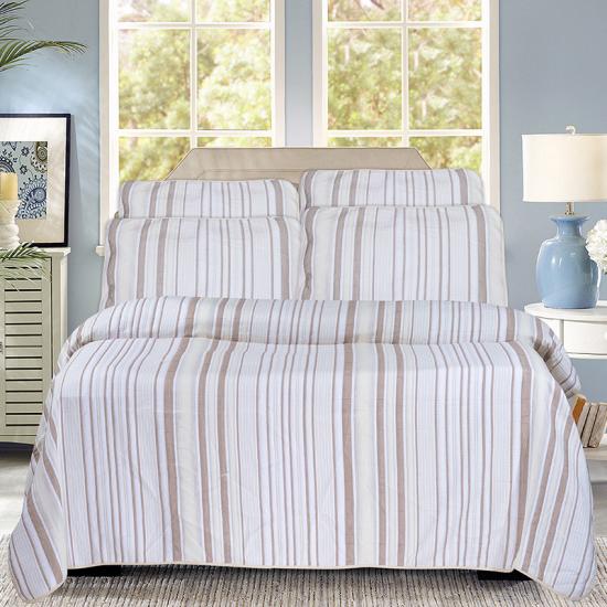 cxmicrotex Jacquard Stripe lanena kolekcija posteljine Prošiveni prekrivač